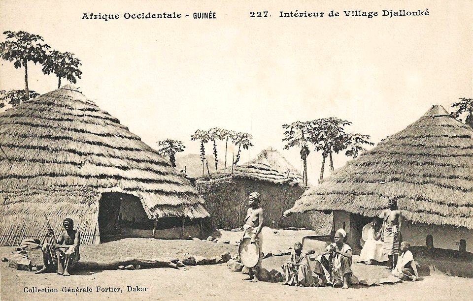 Intérieur de village Djallonké (Guinée)