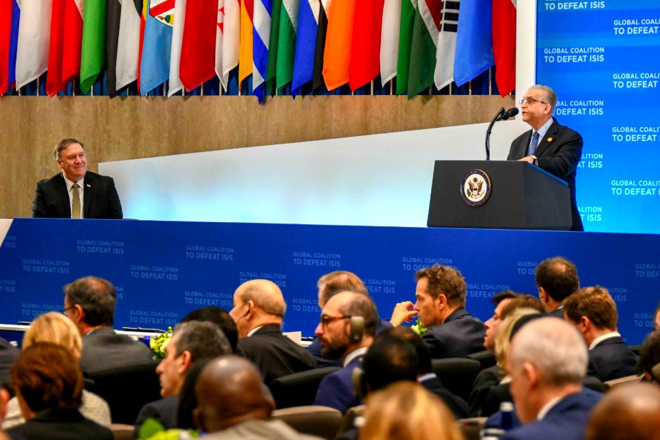 Iraqi Foreign Minister Alhakim Introduces Secretary Pompeo to the Ministers