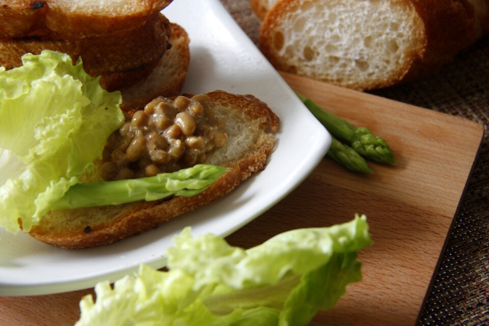 Bread natto food