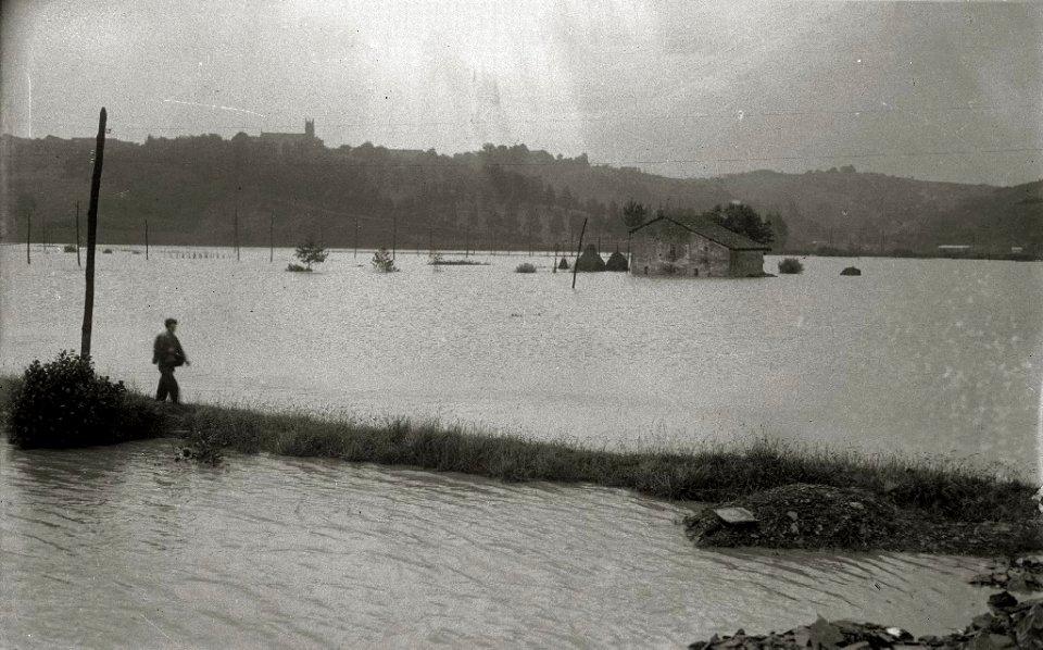 Inundaciones en los terrenos pantanosos de Amara (3 de 3) - Fondo Car-Kutxa Fototeka