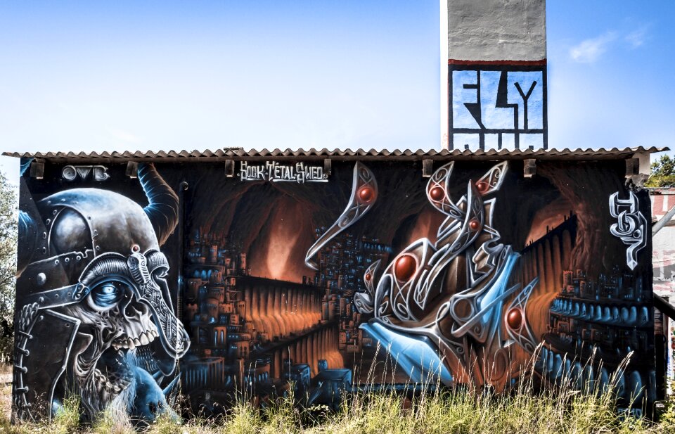Abandoned urban artistic