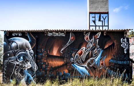 Abandoned urban artistic