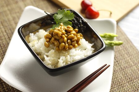Rice natto food