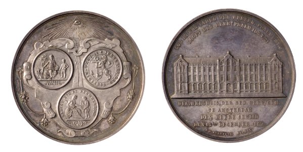 Inwijding van het Diakonie Weeshuis van de Nederlands-Hervormde Gemeente te Amsterdam op 15 december 1882, objectnr PA 1835