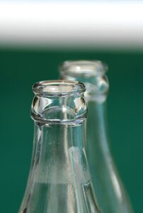 Drink empty glass bottle photo