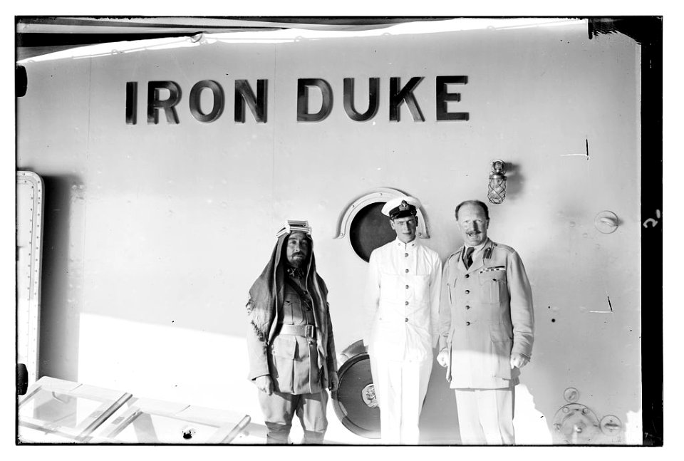 Emir Abdullah & Ronald Storrs on HMS Iron Duke LOC 08389v