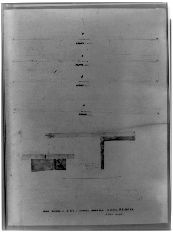 Iron risers of steps in Senate Chamber, n.w. LCCN2002718523