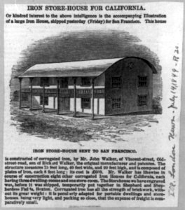 Iron Store-House for California - sent to San Francisco LCCN2005677831