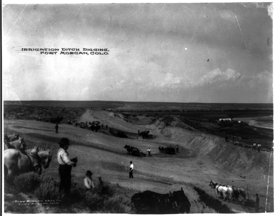 Irrigation ditch digging, Fort Morgan, Colo. LCCN2012647930