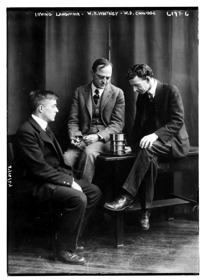 Irving Langmuir - W.R. Whitney- W.D. Coolidge LCCN2014717277