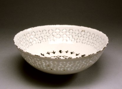 Iranian - Gombroon Ware Bowl with Diamond Pattern - Walters 481730