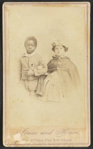 Isaac and Rosa, slave children from New Orleans - photographed by Kimball, 477 Broadway, N.Y. LCCN2010647889