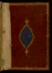 Iranian - Binding from One Hundred Sayings - Walters W615binding - Top Interior