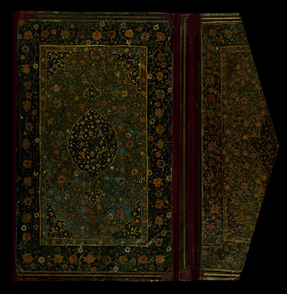Iranian - Binding from The Orchard (Bustan) - Walters W621binding - Bottom Exterior Open photo