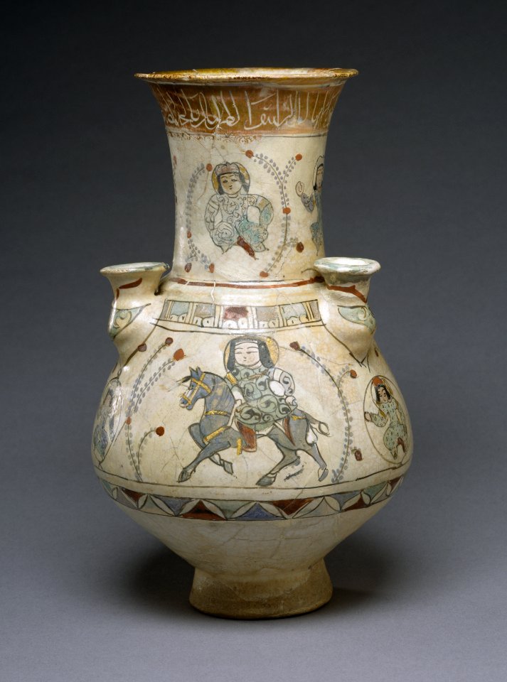 Iranian - Flower Vase with Horsemen - Walters 481278 - Profile
