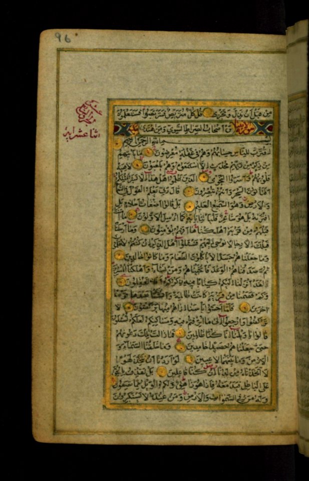 Iranian - Leaf from Qur'an - Walters W57596A - Full Page