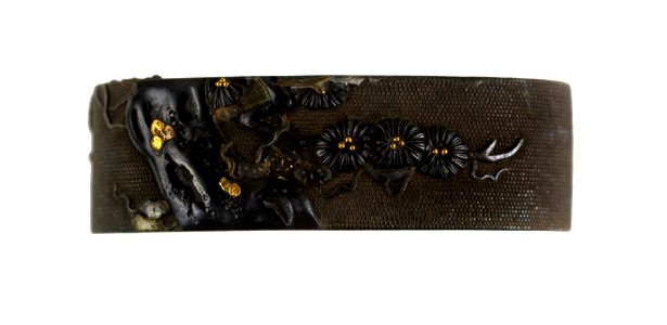Ishiguro Koreyoshi - Fuchi with Hen and Chicks under Pine - Walters 5111803A - Back