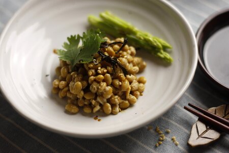Healthy food natto a delicious side dish