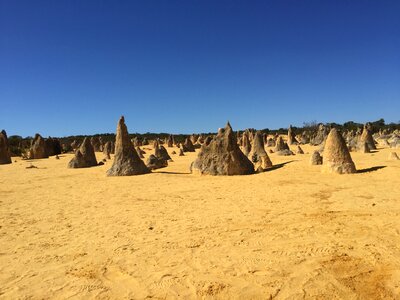 Desert sand dune rock photo
