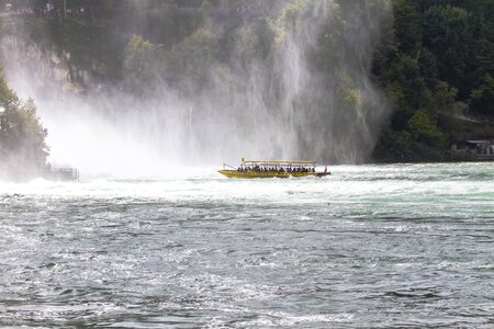 River water mass foaming photo