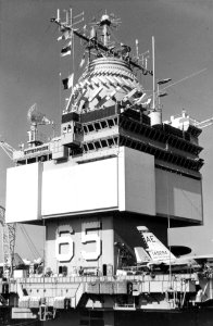 Island of USS Enterprise (CVAN-65), in 1963-1964 (NNAM.1996.488.125.038)