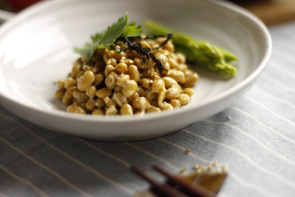Healthy food natto a delicious side dish