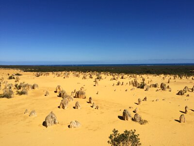 Desert sand dune rock photo