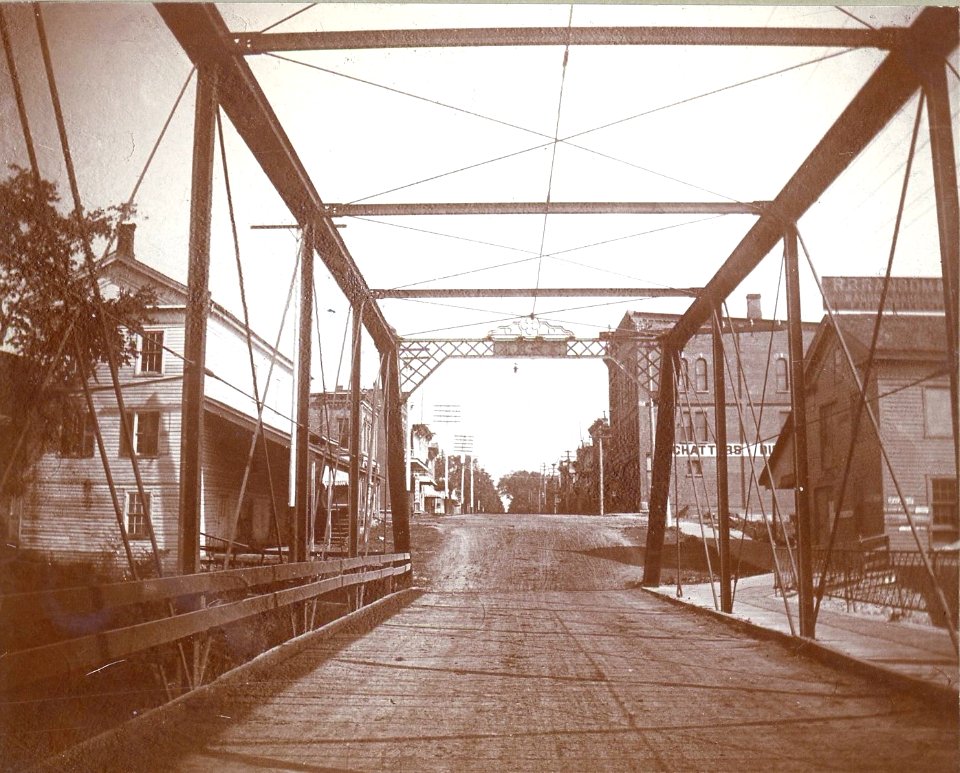 Iron Bridge facing east, Flushing MI