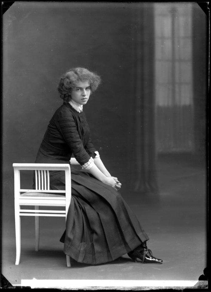 Irene Jansson in Skeppargatan 40 at Folkteatern 1910 - SMV - GJ008