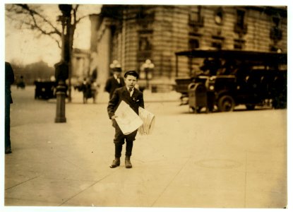 Israel April, 314 I St., S.W., Washington, D.C. 'I serves the President'. 9 yr. old news boy with no badge selling near Willard Hotel, Sunday P.M., 4-14-12. Been selling for several years. I LOC nclc.03780
