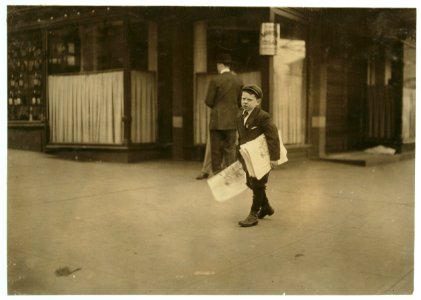 Israel April, 314 I St., S.W., Washington, D.C. 'I serves the President'. 9 yr. old newsboy with no badge selling near Willard Hotel, Sunday P.M.,4-14-12. Been selling for several years. I LOC nclc.03778