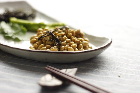 Healthy food natto a delicious side dish photo