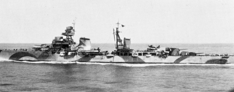 Italian light cruiser Luigi Cadorna surrendering at Malta on 9 September 1943