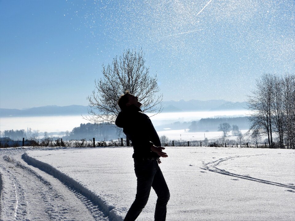Snowflakes sunny fun