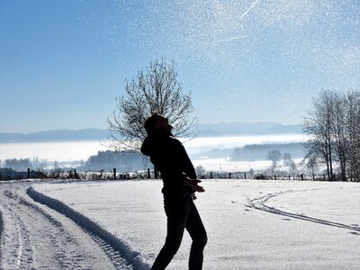 Snowflakes sunny fun