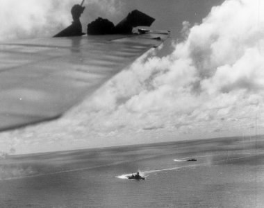 Ise class BB during Battle off Cape Engano 1944 photo