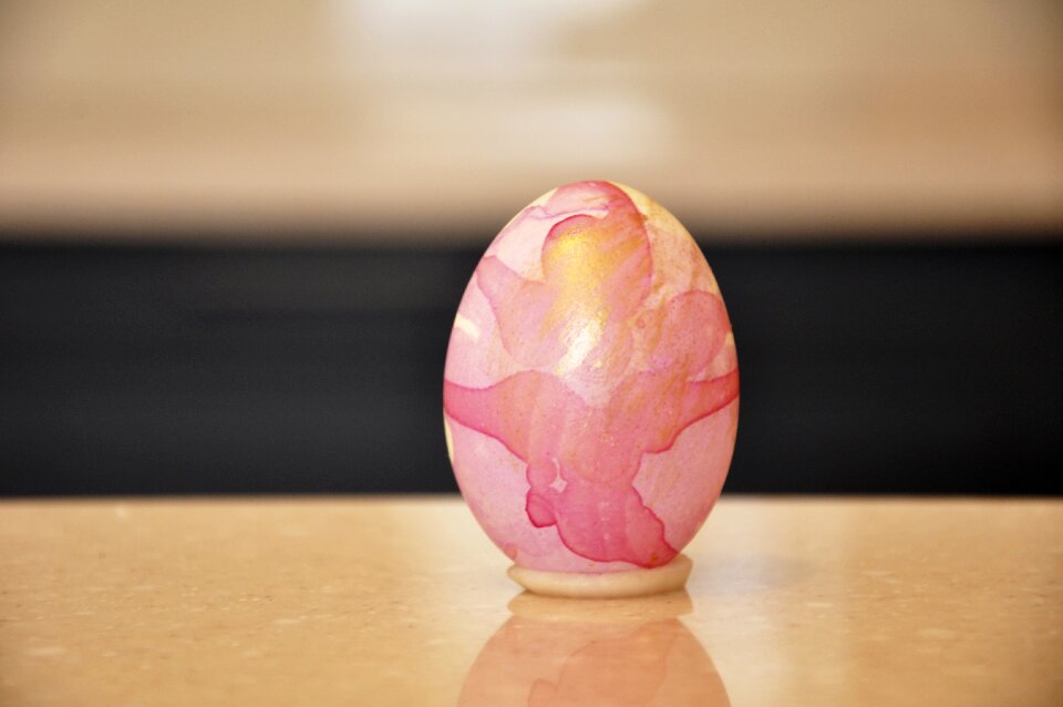 Holiday food painted eggs