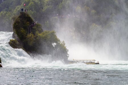 River water mass foaming photo