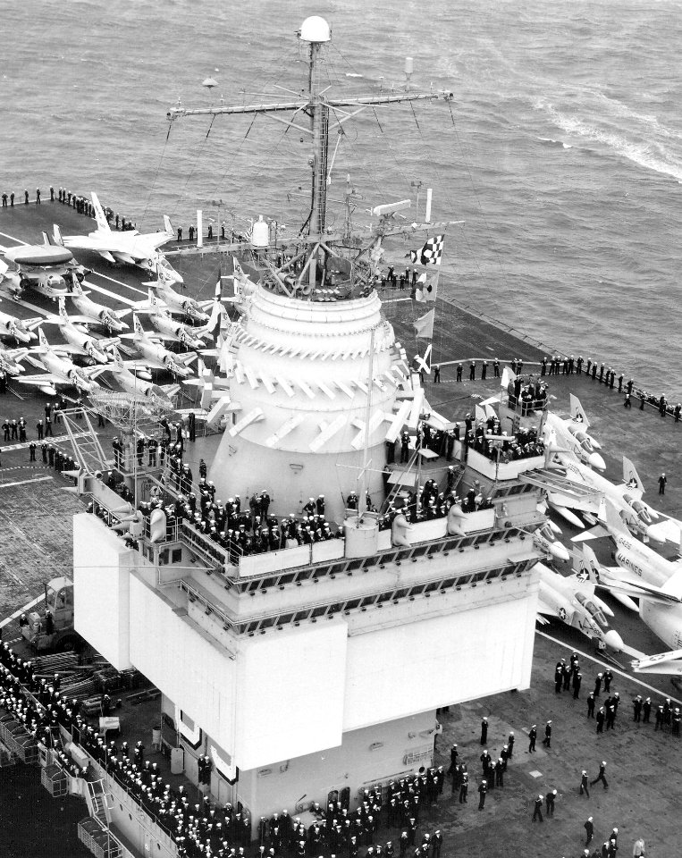 Island of USS Enterprise (CVAN-65) on 21 June 1966 (NNAM.1996.488.125.036)