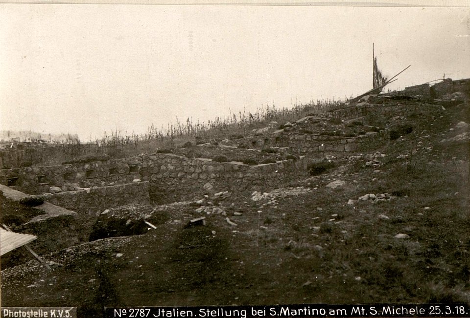 Italien.Stellung bei S.Martino am Mt.S.Michel 25.3.18. (BildID 15617144)