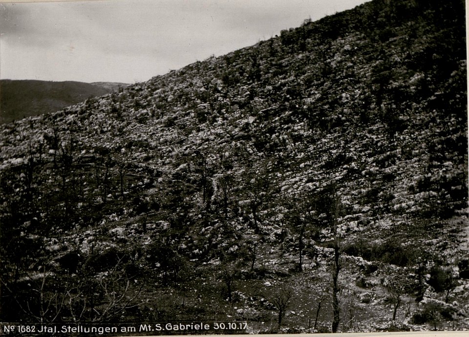 Italienische Stellungen am Monte San Gabriele (BildID 15737425)
