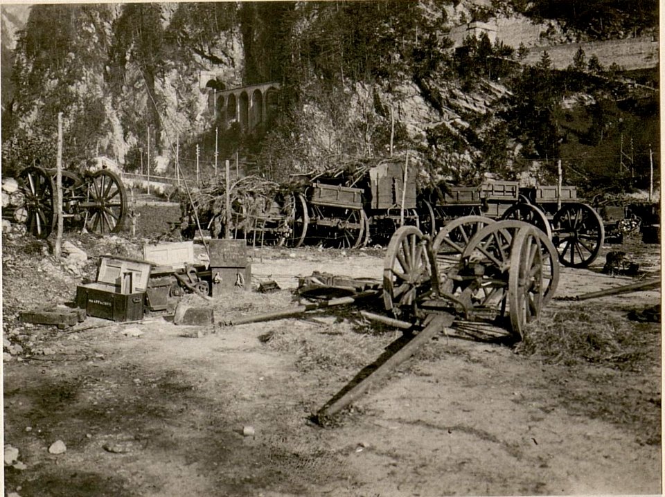 Italienischer Artilleriepark, möglicherweise bei Dogna (BildID 15507444)