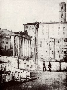 Italienischer Photograph um 1858 - Die südwestliche Ecke des Forum Romanum (Zeno Fotografie)
