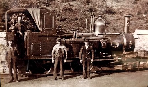 Isle of Man Railway No 5 Mona of 1874, as delivered new, at Douglas Station