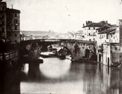 Italienischer Photograph um 1870 - Ponte Cestio (Zeno Fotografie) photo