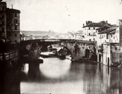 Italienischer Photograph um 1870 - Ponte Cestio (Zeno Fotografie)