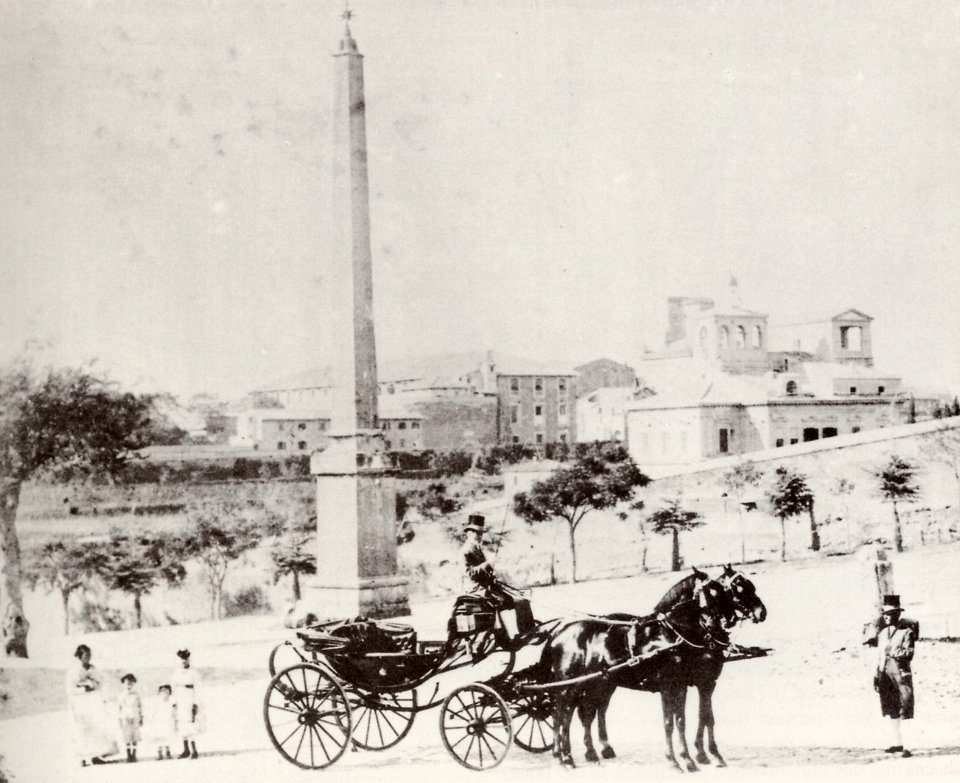 Italienischer Photograph um 1871 - Piazza dell'Esquilino und Villa Massimo (Zeno Fotografie)