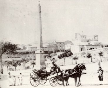 Italienischer Photograph um 1871 - Piazza dell'Esquilino und Villa Massimo (Zeno Fotografie) photo