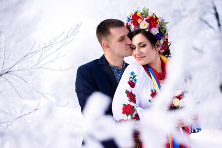 Ukraine couple just married