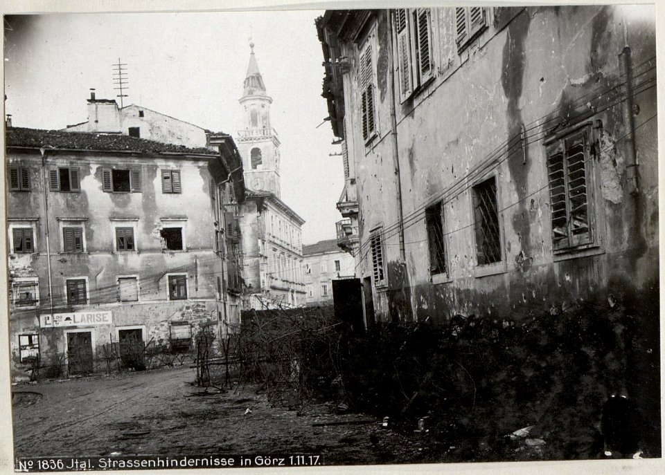 Ital. Strassenhindernisse in Görz 1.11.17. (BildID 15609279)